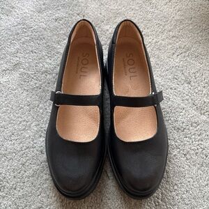 SOUL Naturalizer Olivet Black Mary Jane Lug Flat